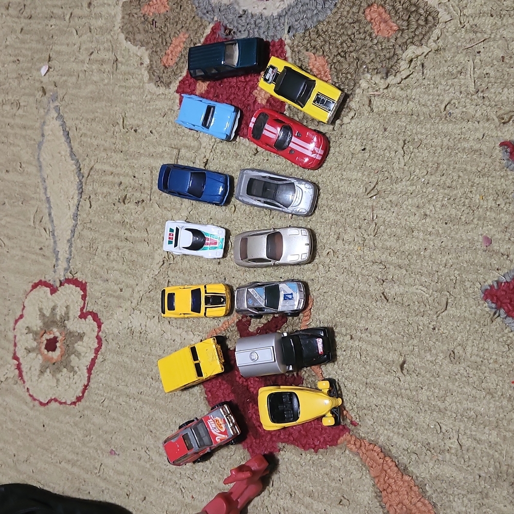 15 toy cars